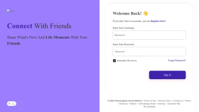 Screenshot preview of followingbook.com