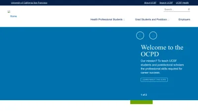 Screenshot preview of career.ucsf.edu