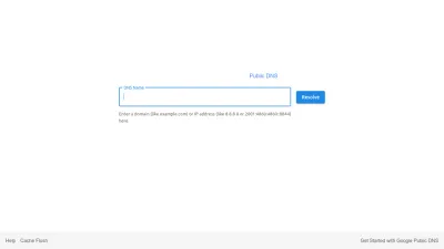 Screenshot of Dns.google