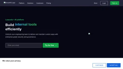 Screenshot preview of dronahq.com