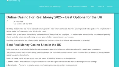 Screenshot preview of riskybusiness.org