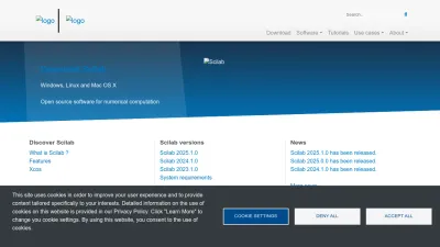 Screenshot preview of scilab.org