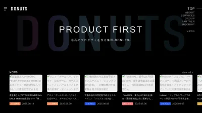 Screenshot preview of donuts.ne.jp