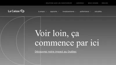 Screenshot preview of cdpq.com