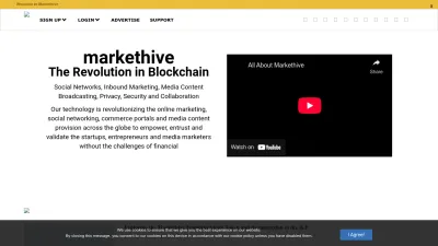 Screenshot preview of markethive.com