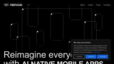 Screenshot preview of reface.ai