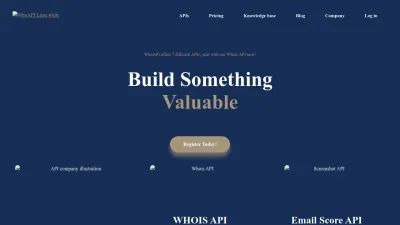 Screenshot preview of whoapi.com