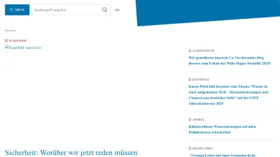 Screenshot preview of wbgu.de