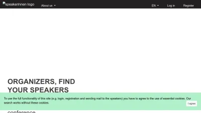 Screenshot preview of speakerinnen.org