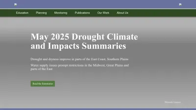 Screenshot preview of drought.unl.edu