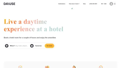 Screenshot preview of dayuse.com