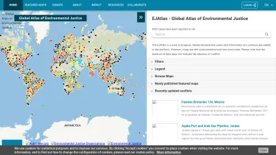 Screenshot preview of ejatlas.org