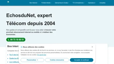 Screenshot preview of echosdunet.net