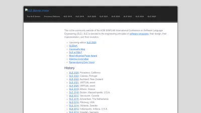 Screenshot preview of sleconf.org