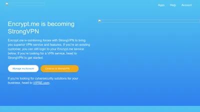 Screenshot preview of encrypt.me
