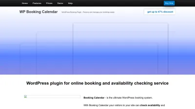 Screenshot preview of wpbookingcalendar.com