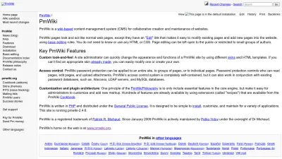 Screenshot preview of pmwiki.org