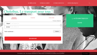 Screenshot preview of choletbus.fr