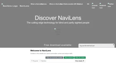 Screenshot preview of navilens.com