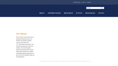 Screenshot preview of poverty.ucdavis.edu