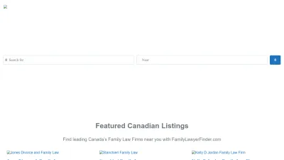Screenshot preview of familylawyerfinder.com