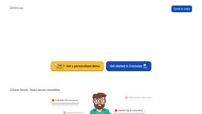 Screenshot preview of getastra.com