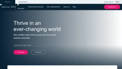Screenshot preview of getsmarter.com