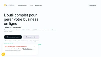 Screenshot preview of bizyness.fr