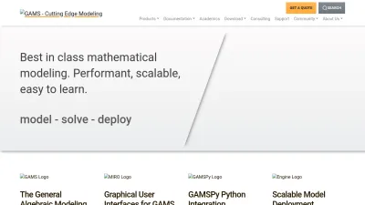 Screenshot preview of gams.com