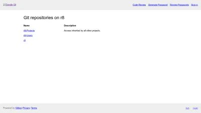 Screenshot preview of r8.googlesource.com