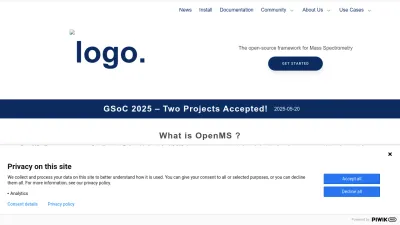 Screenshot preview of openms.de