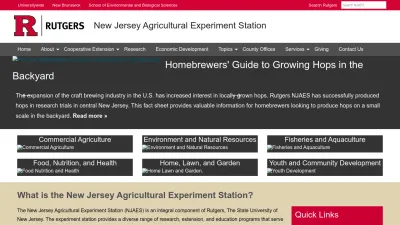 Screenshot preview of njaes.rutgers.edu
