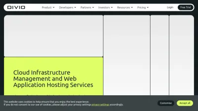 Screenshot preview of divio.com
