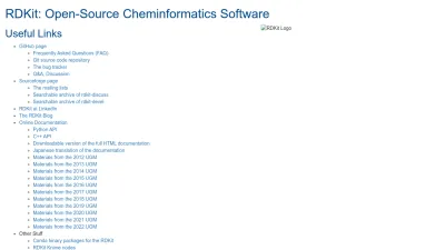 Screenshot preview of rdkit.org