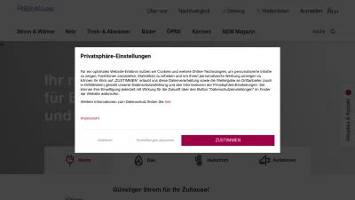 Screenshot preview of new.de