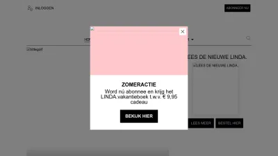 Screenshot preview of linda.nl