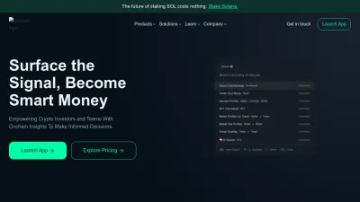 Screenshot preview of nansen.ai