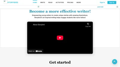 Screenshot preview of storybird.com