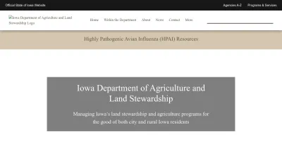 Screenshot preview of iowaagriculture.gov