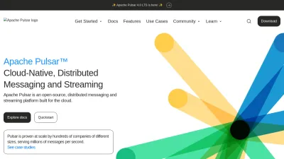 Screenshot preview of pulsar.apache.org