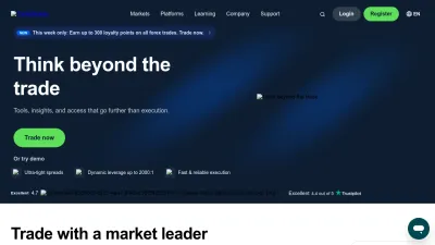 Screenshot preview of thinkmarkets.com