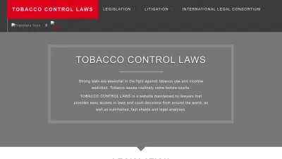 Screenshot preview of tobaccocontrollaws.org