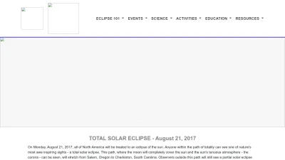 Screenshot preview of eclipse2017.nasa.gov