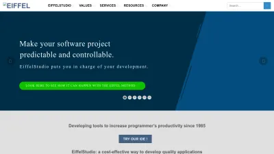Screenshot preview of eiffel.com