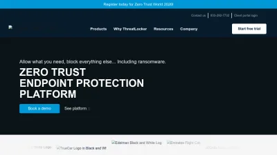 Screenshot preview of threatlocker.com