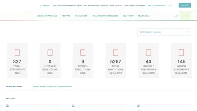Screenshot preview of iranhr.net