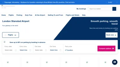 Screenshot preview of stanstedairport.com