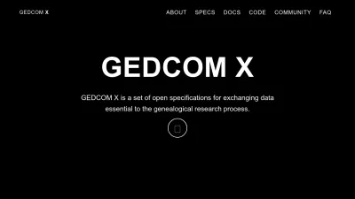 Screenshot preview of gedcomx.org
