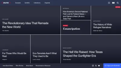 Screenshot preview of bunkhistory.org