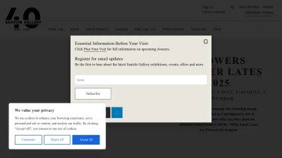 Screenshot of Saatchigallery.com